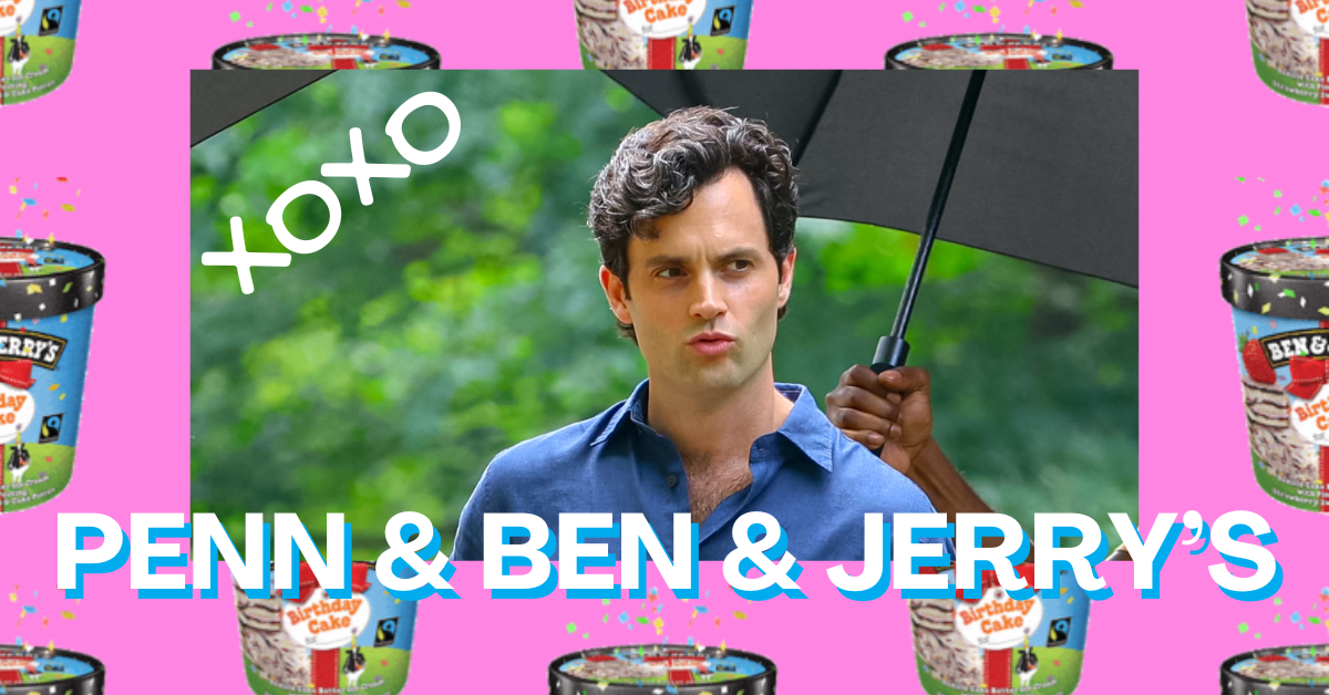 Spotted: Penn Badgley, Faneuil Hall, free Ben & Jerry's 🍨 👀